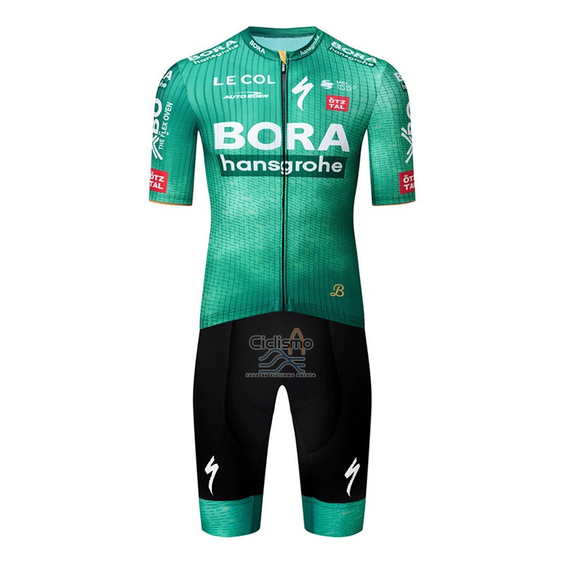 Bora-hansgrone Ropa Ciclismo Culotte Corto 2023 Mangas Cortas Verde